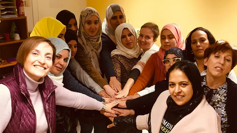 Uno de los grupos que participa en el proyecto &#39;Tú marcas tu futuro&#39; de formación para mujeres desempleadas. COOPERA