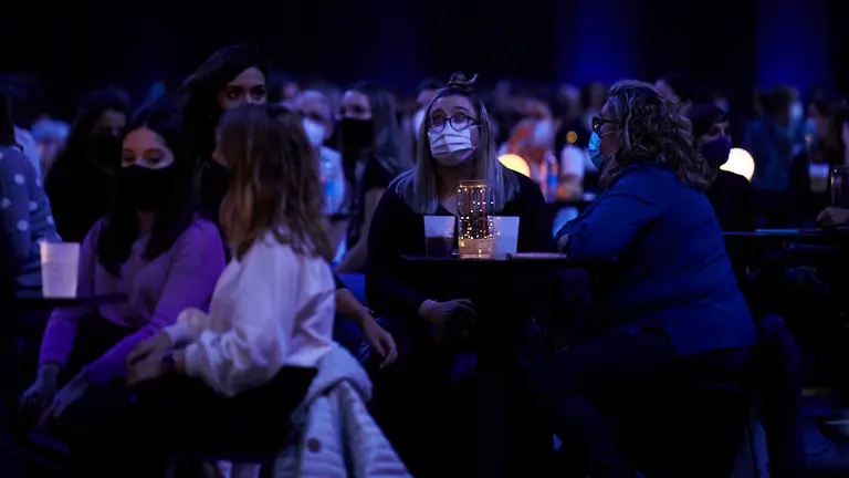 Concierto de Pablo López en el Navarra Arena bajo grandes medidas de seguridad por la crisis del coronavirus. PABLO LASAOSA