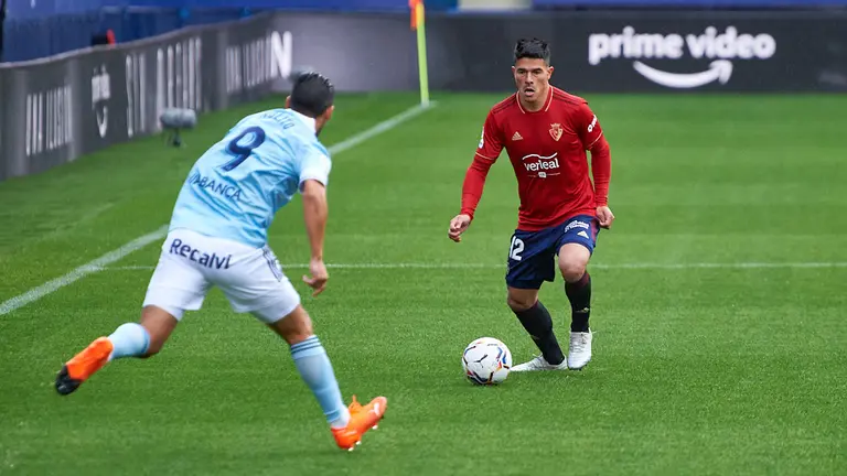 Partido entre Osasuna y Celta correspondiente a la jornada numero 5 jugado en el estadio de El Sadar de Pamplona. MIGUEL OSÉS