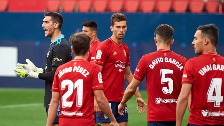 Partido entre Osasuna y Celta correspondiente a la jornada numero 5 jugado en el estadio de El Sadar de Pamplona. MIGUEL OSÉS