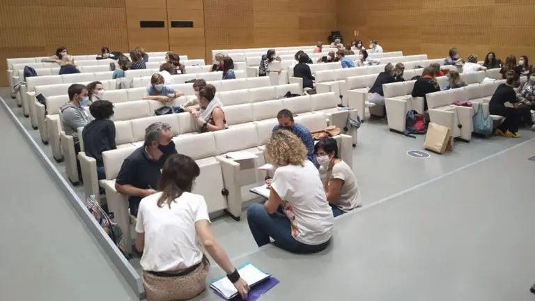 Docentes en una de las jornadas de formación del programa Laguntza. GOBIERNO DE NAVARRA