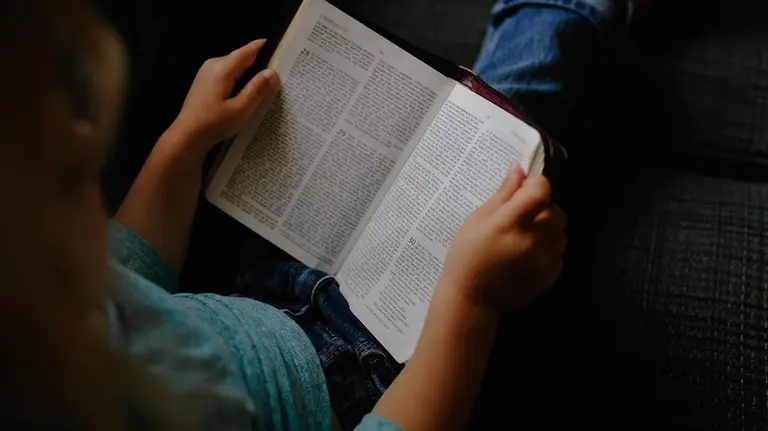 Una niña leyendo un libro. ARCHIVO