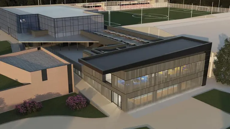 Imagen recreada de la remodelación final de instalaciones en Oberena. Cedida.