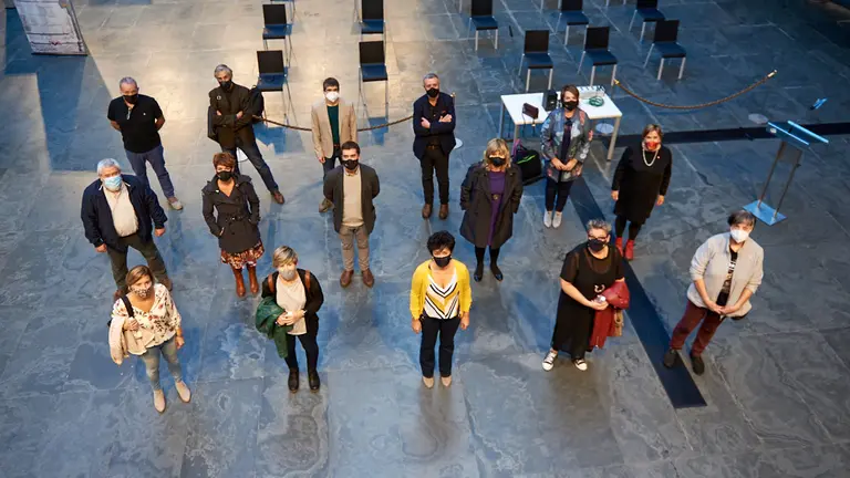 Jornada 'Hitzorduak-Encuentro entre víctimas de ETA y del Estado', organizada por el Foro Social Permanente en Navarra. MIGUEL OSÉS