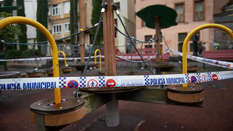 Comienzan las restricciones en Pamplona debido a la segunda ola del coronavirus. MIGUEL OSÉS