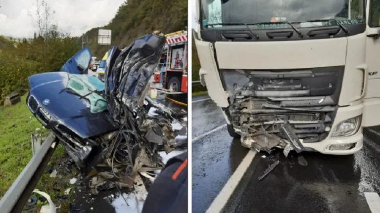 Accidente mortal en la N-121-A, en Almandoz BOMBEROS DE NAVARRA