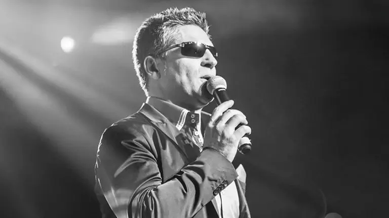 El cantante navarro Serafín Zubiri. Foto CA Osasuna.