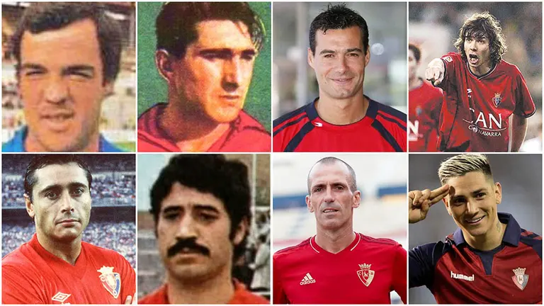 Algunos de los jugadores más mediáticos de la historia de Osasuna.