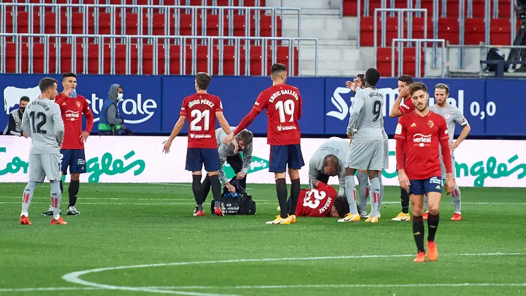 Partido del centenario jugado en el estadio de El Sadar de Pamplona entre Osasuna y Athletic de Bilbao correspondiente a la jornada número 7. MIGUEL OSÉS