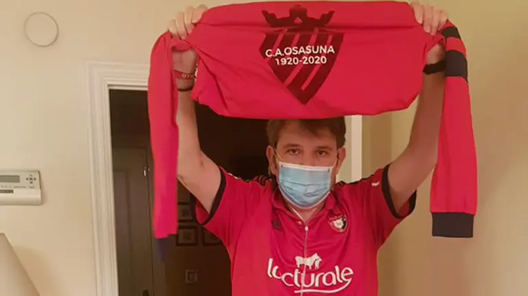 El directivo de Osasuna Txuma Iso celebra el centenario. @txumaiso