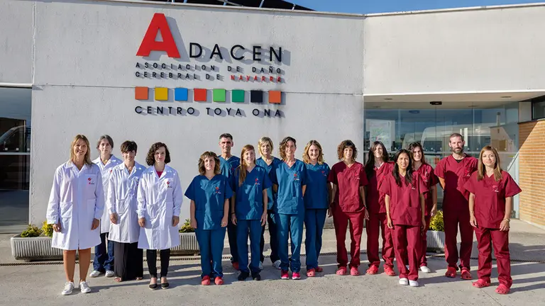 El equipo de Adace, imagen enviada por el Día Mundial del Ictus. ADACEN