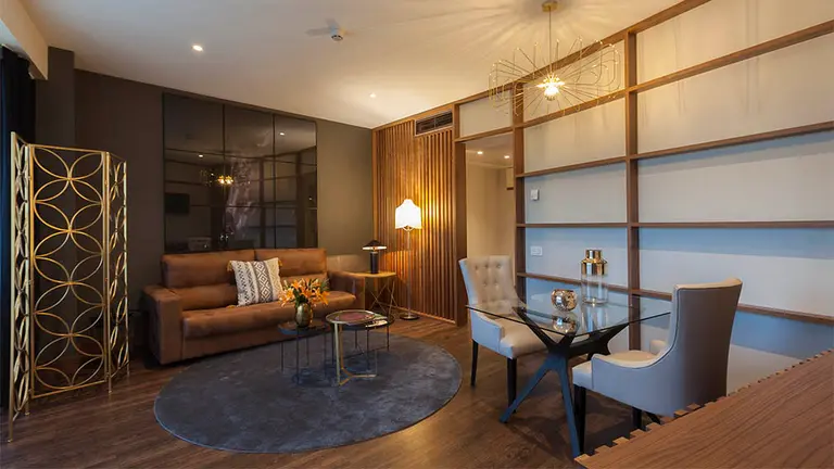 Una de las habitaciones suite del Hotel Tres Reyes. CEDIDA