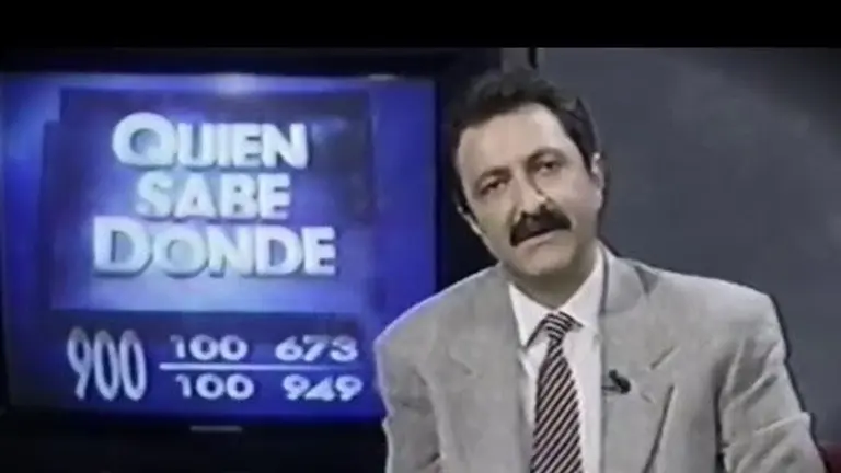 Paco Lobatón, durante uno de sus programas de ¿Quién sabe dónde?