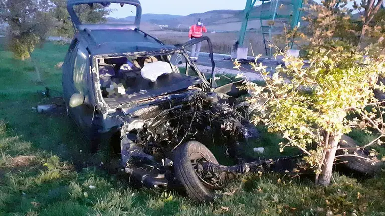 Una persona muere en accidente de tráfico en Idocin. POLICÍA FORAL