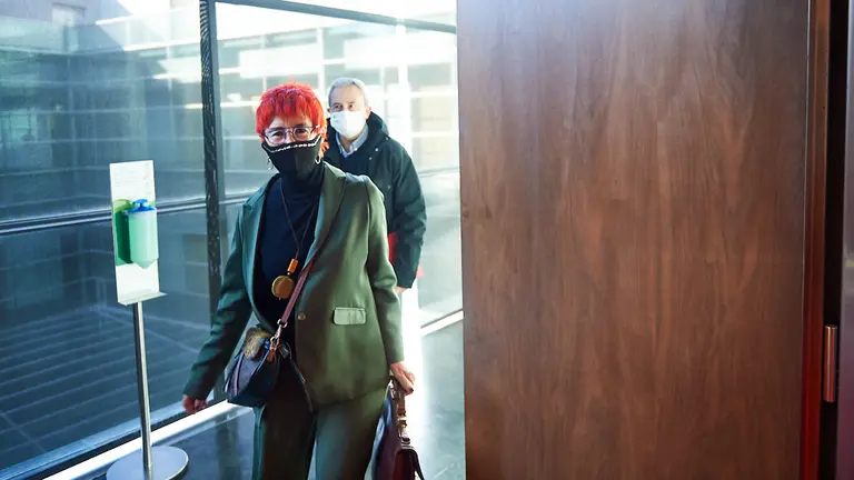 Comisión de Salud del Parlamento. Comparece la consejera Santos Induráin para valorar el informe de la Cámara de Comptos sobre retribuciones variables del Servicio Navarro de Salud en los ejercicios 2018 y 2019. MIGUEL OSÉS