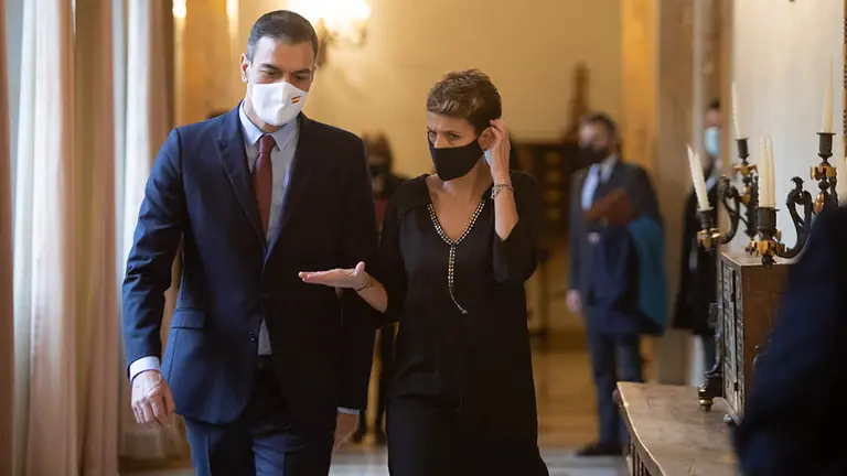 Pedro Sánchez visita Navarra para reunirse con María Chivite y su gobierno y presentar los fondos europeos ante la crisis de la Covid. GOBIERNO DE NAVARRA (11)