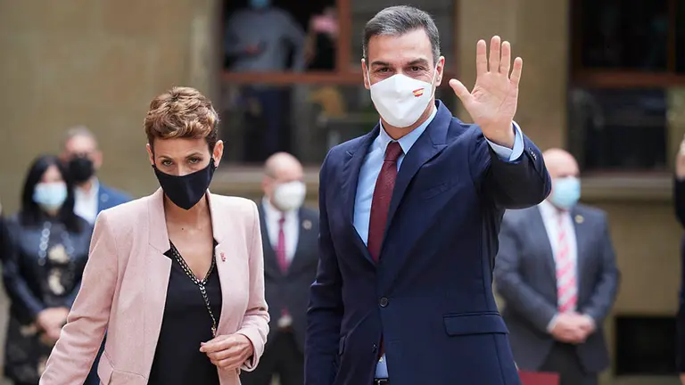 Llegada del Presidente de España, Pedro Sanchez a Navarra