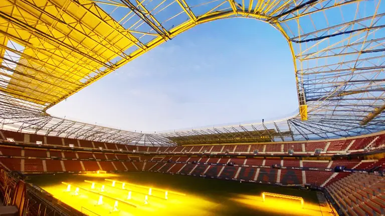 Interior del nuevo estadio de El Sadar, cuya remodelación está casi terminada. CA Osasuna.