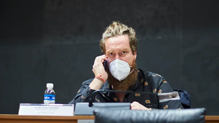 Maiorga Ramírez, en la Mesa y Junta de Portavoces. PABLO LASAOSA