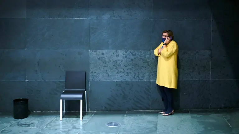 Marisa de Simón en el Parlamento. PABLO LASAOSA