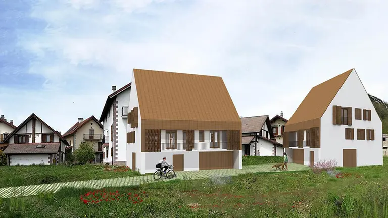 Plano de las viviendas de VPO para el alquiler joven en Garralda. GOBIERNO DE NAVARRA