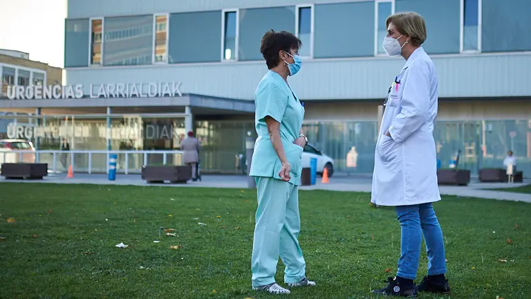 El Gobierno de Navarra concede el premio de la Medalla de Oro a los sanitarios por su labor durante la pandemia del coronavirus. PABLO LASAOSA