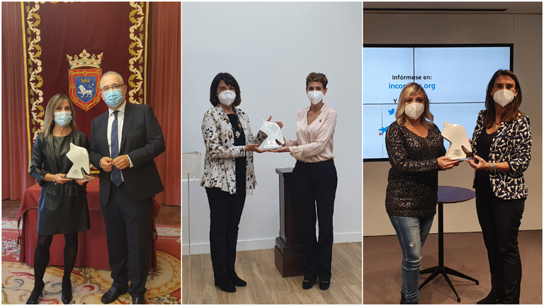 Dolores Garijo, Ana Azcona, y Beatriz Zazpe.