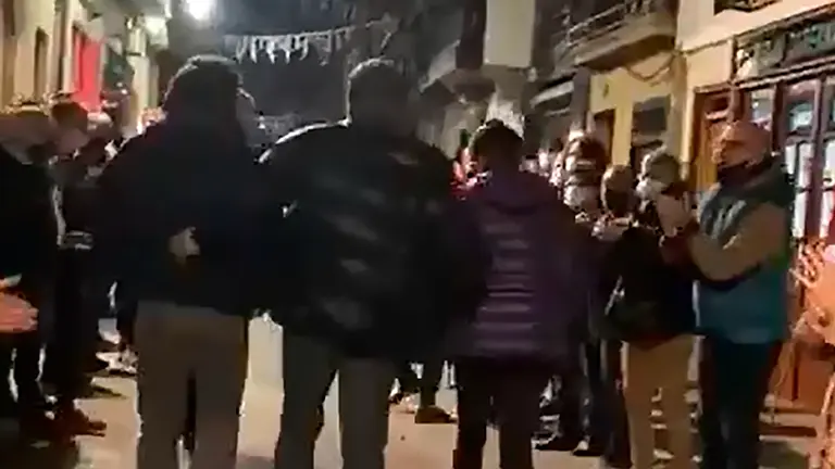 Imagen del recibimiento en Hernani del etarra Asier Ormazabal TWITTER