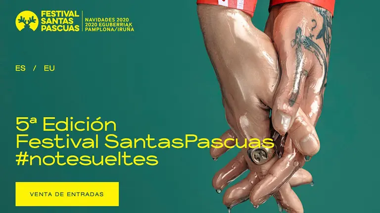 Página web del festival Santas Pascuas que se celebra en la Comunidad foral de Navarra. ARCHIVO