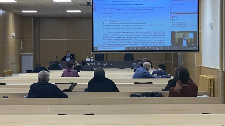 Alumnos de la UNED durante una clase. CEDIDA