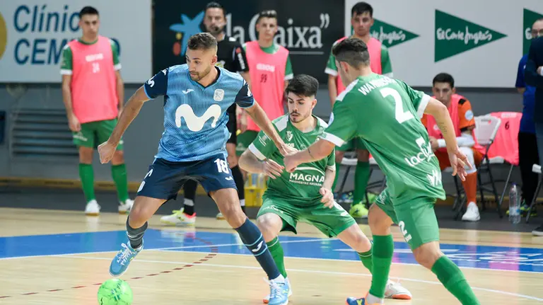 Partido de fútbol sala entre el Movistar Inter y Osasuna Xota. Web Movistar Inter.