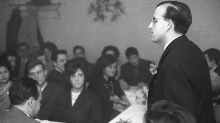 Ángel Benito, impulsor de la Facultad de Comunicación de la Universidad de Navarra. UNIVERSIDAD DE NAVARRA