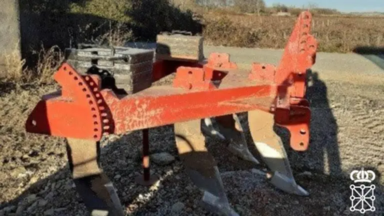 Apero hurtado en Pitillas y localizado por la Policía Foral. POLICÍA FORAL
