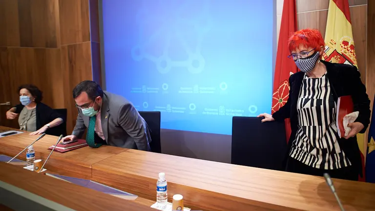 Rueda de prensa para informar de los principales asuntos tratados en la Sesión de Gobierno. MIGUEL OSÉS