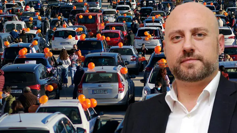 Miles de personas protestan en Pamplona en contra de la ley de Educación conocida como “Ley Celaá” que ataca a los colegios concertados y a los centros de educación especial. PABLO LASAOSA