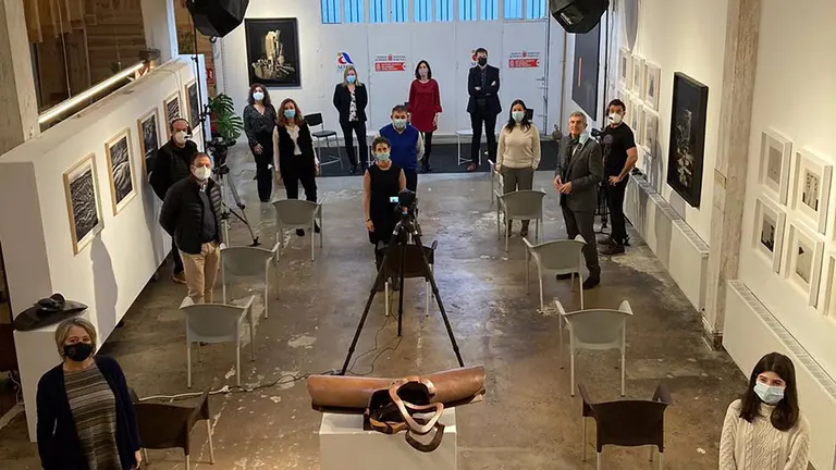 Foto de grupo del encuentro entre responsables del SNE y AEDIPE. - GOBIERNO DE NAVARRA