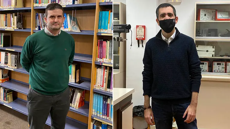 Javier Goñi y Pablo Benito, ganadores del premio a la excelencia del Consejo Social de la UNED. CEDIDA
