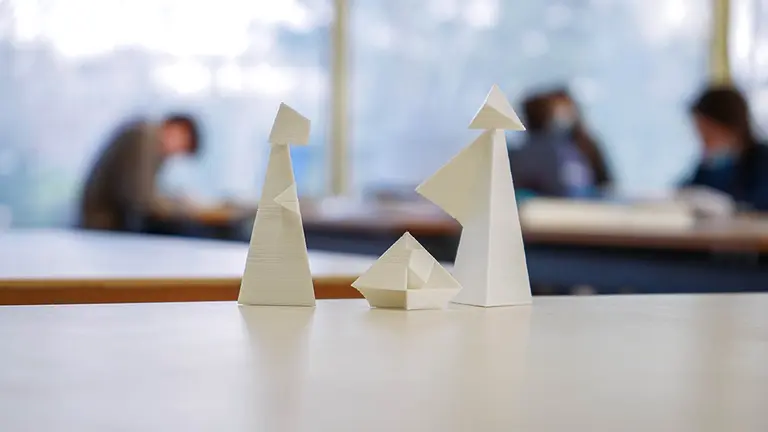 Propuesta ganadora del certamen de belenes geométricos organizado por la Facultad de Arquitectura de la Universidad de Navarra. CEDIDA