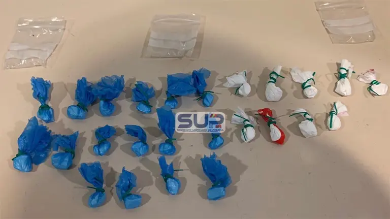 Droga decomisada en la intervención de este sábado. SUP