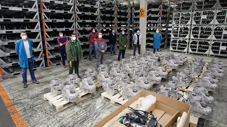 La donación de cajas de cambios que ha efectuado Volkswagen Navarra