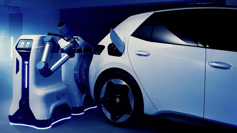 El robot de carga autónomo de Volkswagen. VOLKSWAGEN