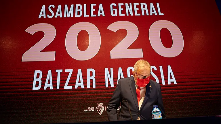 Celebración de la asamblea de general del Club Atlético Osasuna. PABLO LASAOSA 