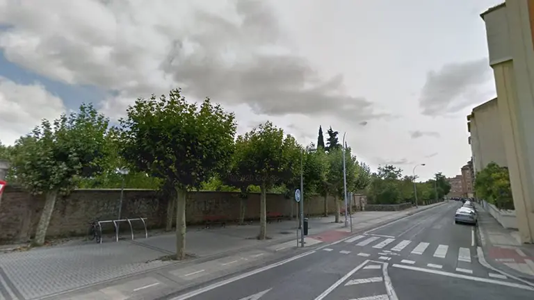 Exteriores traseros de la residencia Sanitas, ubicada en la avenida Marcelo Celayeta