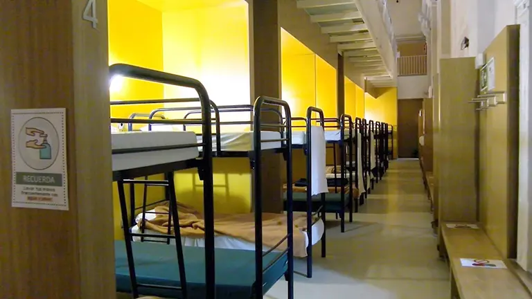 Interior del albergue Jesús y María de Pamplona. AYUNTAMIENTO DE PAMPLONA