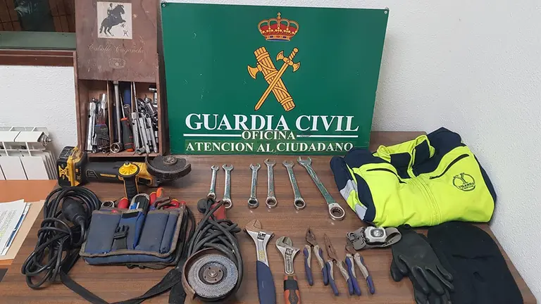 Imagen del material incautado. GUARDIA CIVIL DE NAVARRA