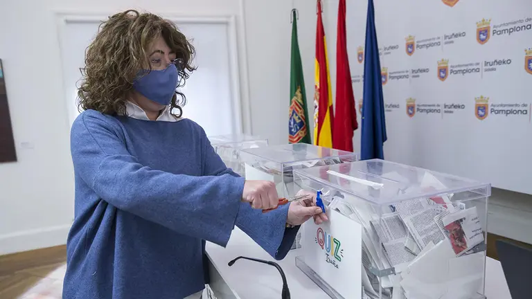 Sorteo del concurso 'Quiz Pamplona'. AYUNTAMIENTO DE PAMPLONA