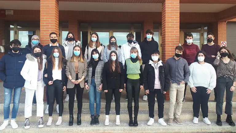 Alumnos del IES Valle del Ebro que han participado. CEDIDA