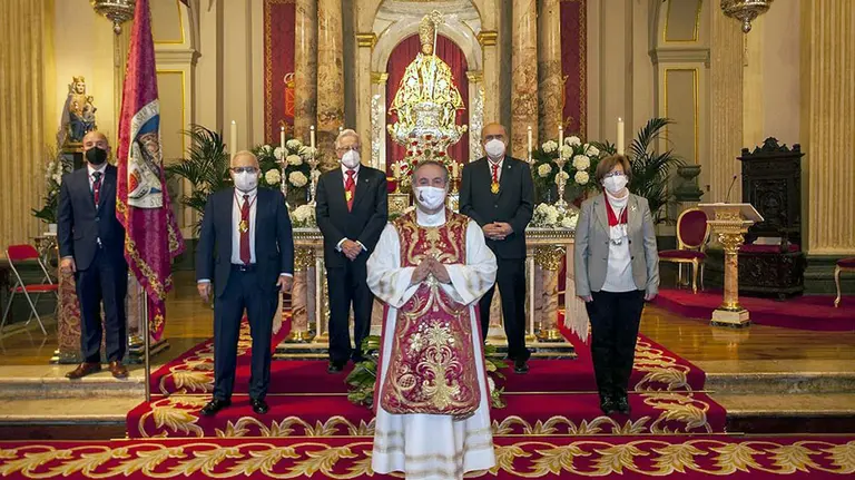 Celebración de la fiesta de las Reliquias de San Fermín en la capilla del santo.
