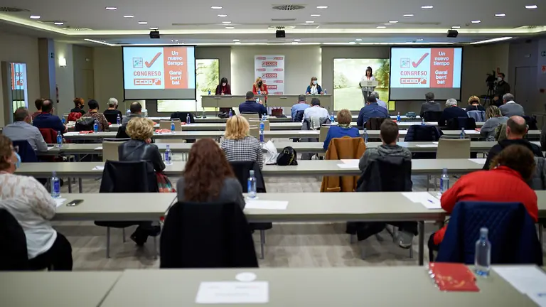 Celebración del V congreso de la Federación de Sanidad de CCOO de Navarra. MIGUEL OSÉS