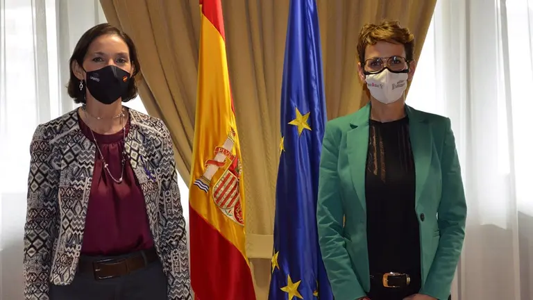 22/01/2021 La ministra de Industria, Comercio y Turismo, Reyes Maroto, y la presidenta del Gobierno de Navarra, María Chivite
ESPAÑA EUROPA POLÍTICA NAVARRA
GOBIERNO DE NAVARRA
